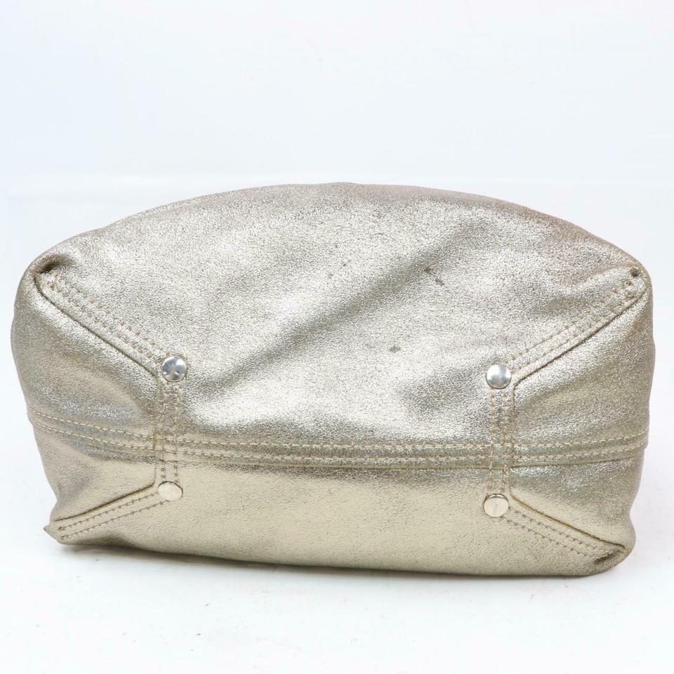 Tiffany & Co. Reversible Champagne with Pouch 870853 Gold Leather Tote 3