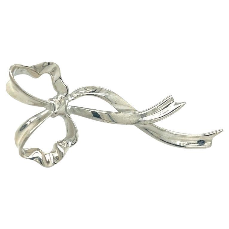 Tiffany & Co. Band Brosche Pin Sterling Silber Nachlass
