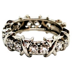 Tiffany & Co Ring Sixteen Stone Platinum Diamond