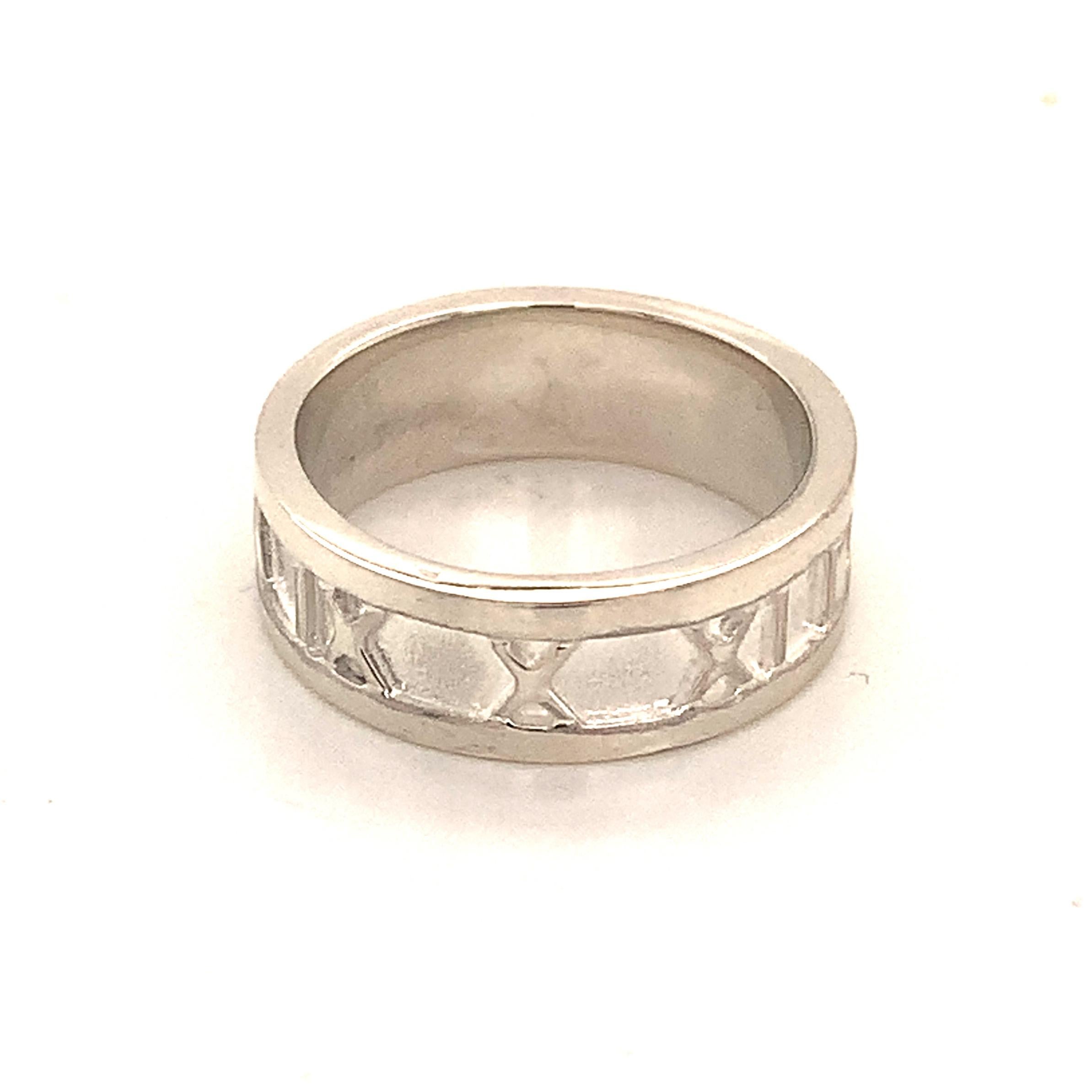 Tiffany & Co. Estate Ring Sterling Silver 4.2 Grams For Sale 3