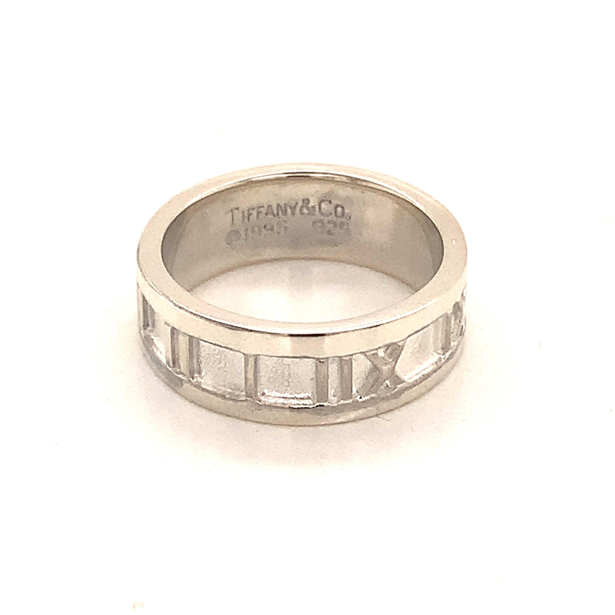 Tiffany & Co Ring Size 4.5 Sterling Silver 4.2 Grams TIF107
 
This elegant Authentic Tiffany & Co ring is made of sterling silver and has a weight of 4.2 grams.

TRUSTED SELLER SINCE 2002
 
PLEASE SEE OUR HUNDREDS OF POSITIVE FEEDBACKS FROM OUR