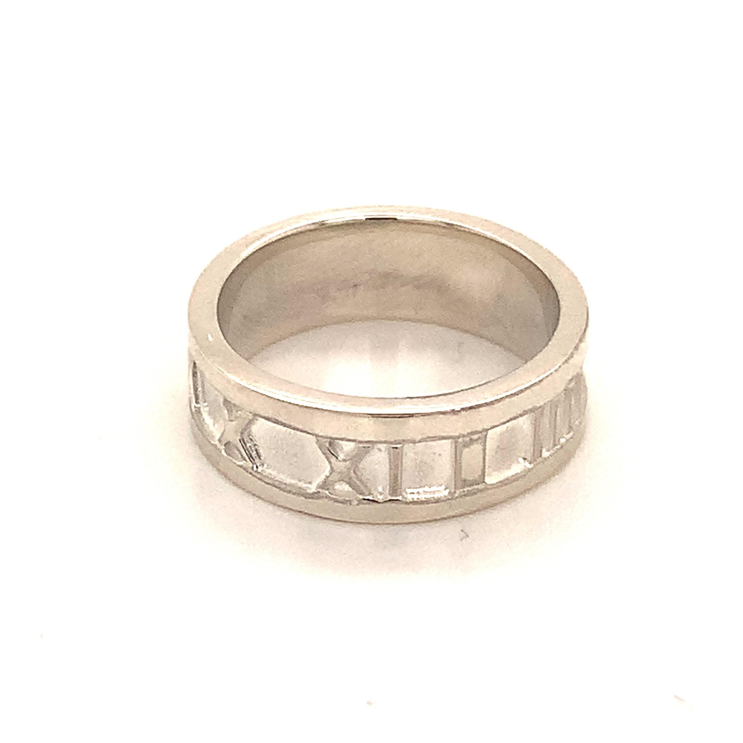 Tiffany & Co. Estate Ring Sterling Silver 4.2 Grams For Sale 1