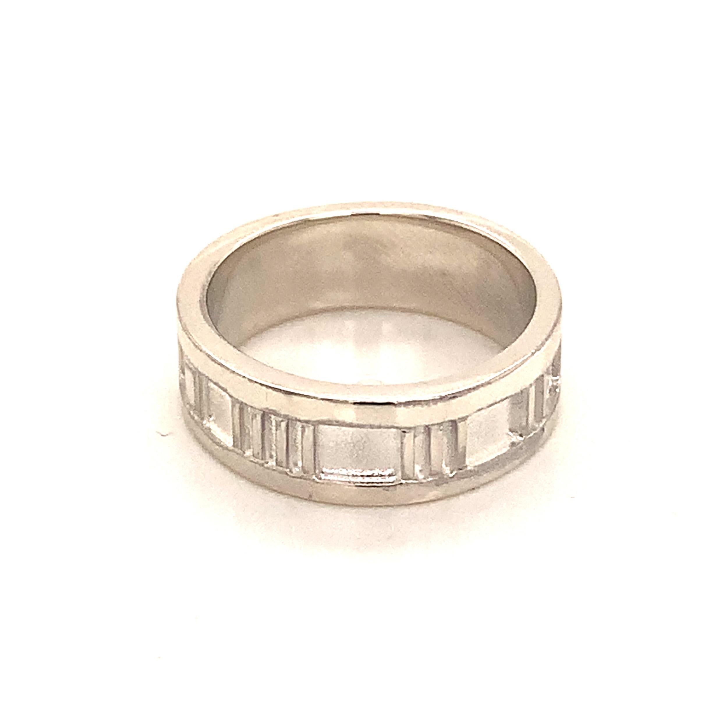 Tiffany & Co. Estate Ring Sterling Silver 4.2 Grams For Sale 2