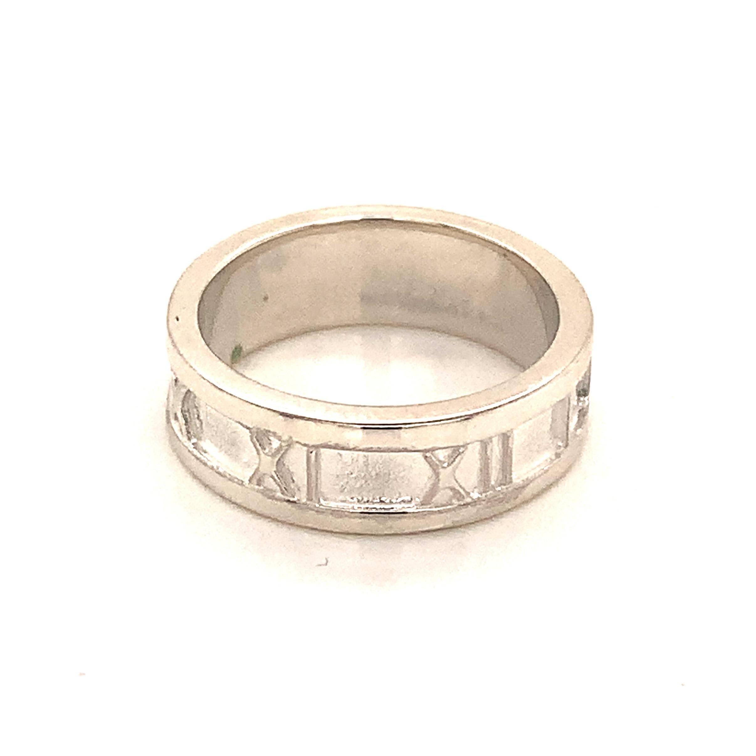 Tiffany & Co. Estate Ring Sterling Silver 4.7 Grams For Sale 3