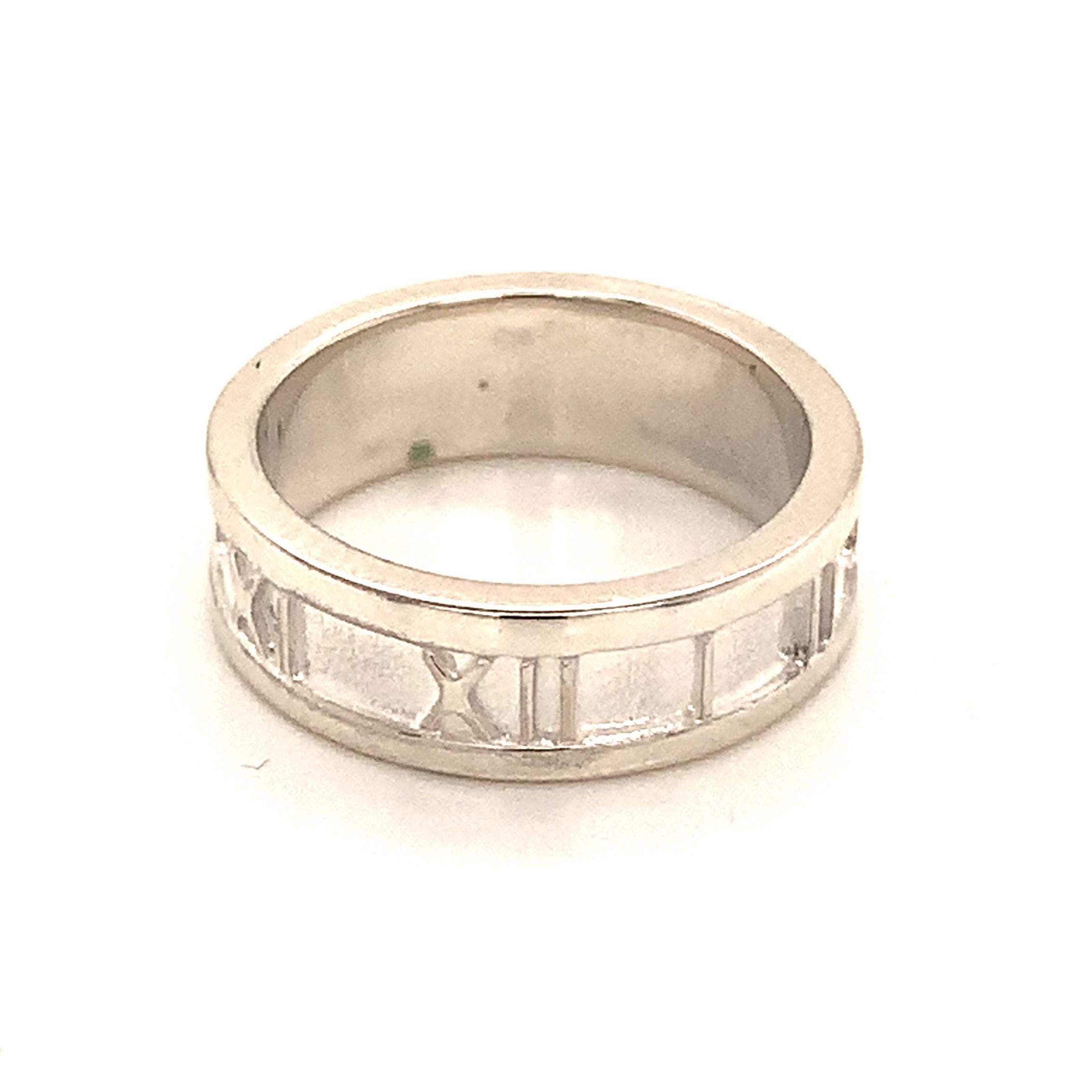 Tiffany & Co. Estate Ring Sterling Silver 4.7 Grams For Sale 2