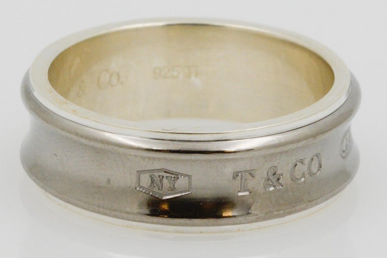 Tiffany And Co Ring Sterling Silver Band At 1stdibs