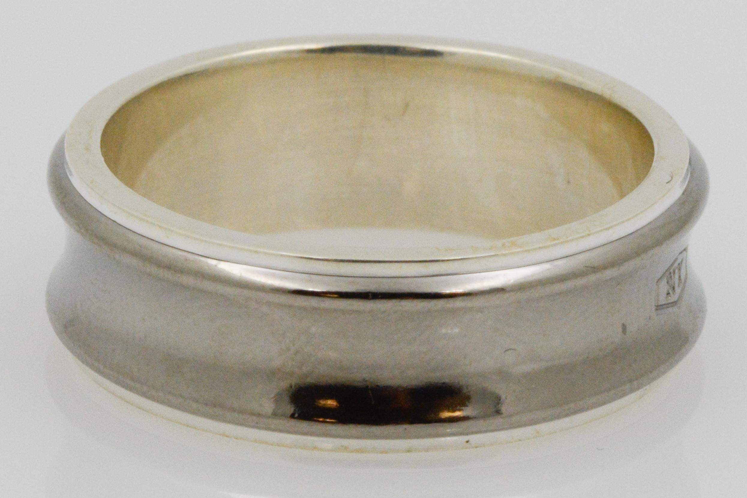 tiffany silver band ring