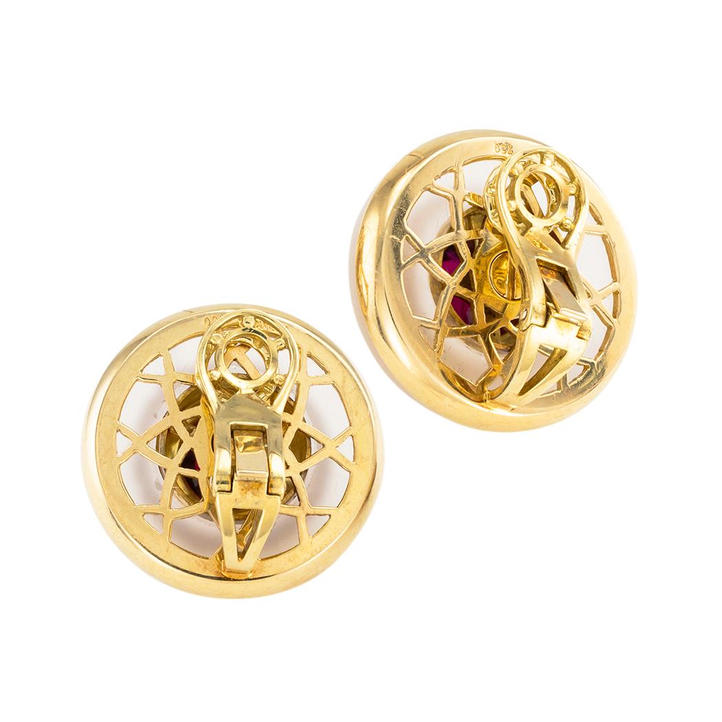 garnet earrings tiffany