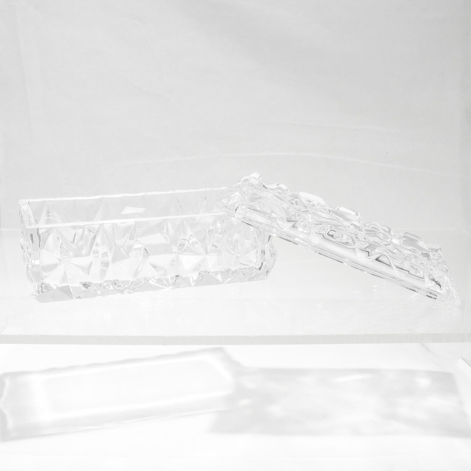 Tiffany & Co. Caja cómoda de cristal tallado con tapa 4
