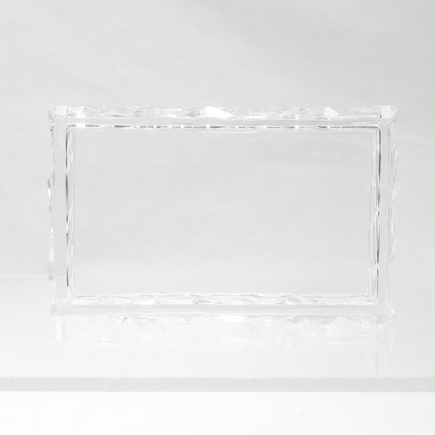 Tiffany & Co. Caja cómoda de cristal tallado con tapa 6