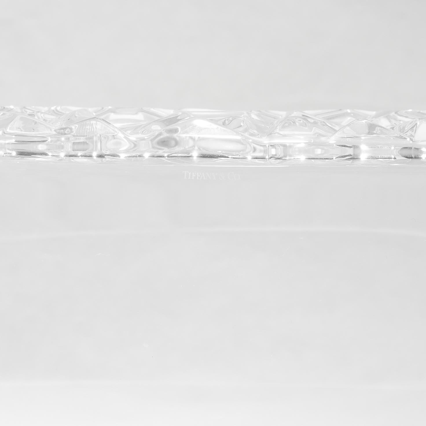 Tiffany & Co. Caja cómoda de cristal tallado con tapa 7