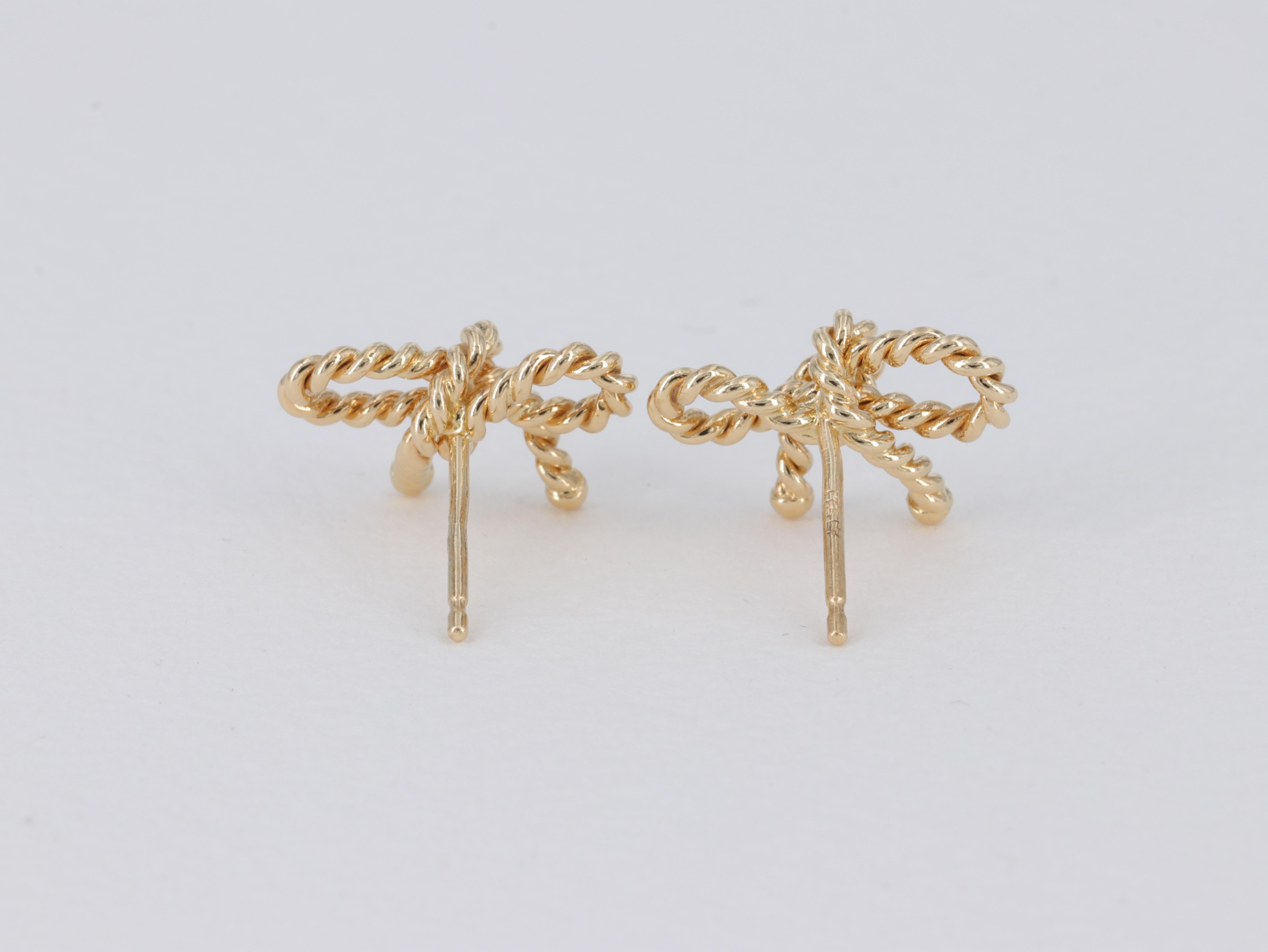bow earrings tiffany