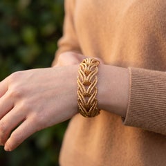 Tiffany & Co. Rope Link Bracelet 18K Yellow Gold