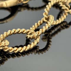 Tiffany & Co. Ovales Seil-Motiv-Gliederarmband 18k, Italien