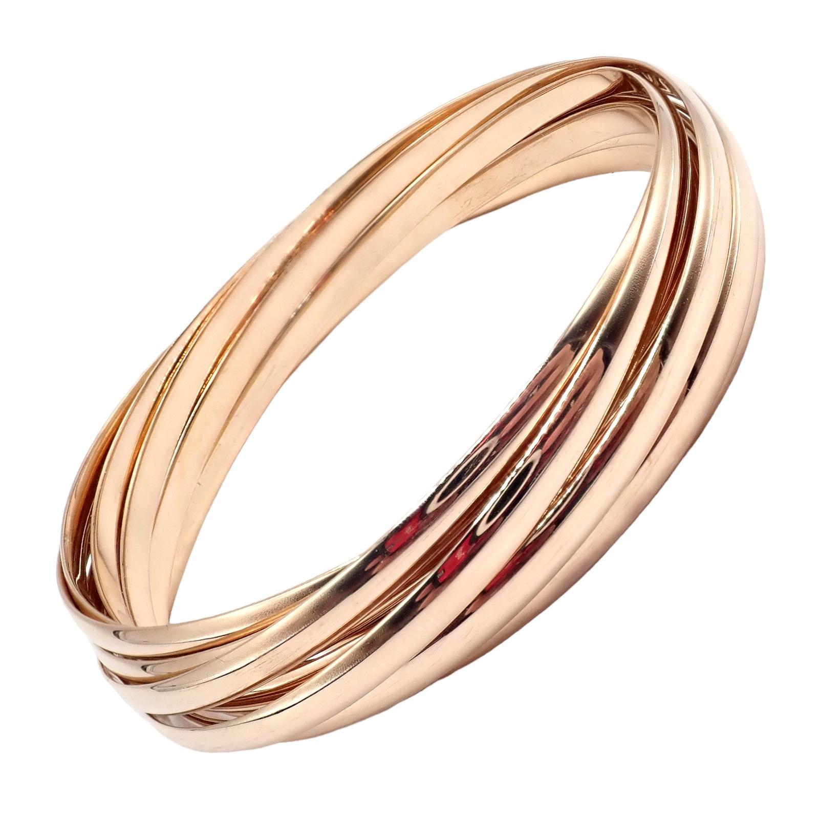 Tiffany & Co Rose Gold 9 Row Melody Calife Picasso Bangle Bracelet For Sale 1