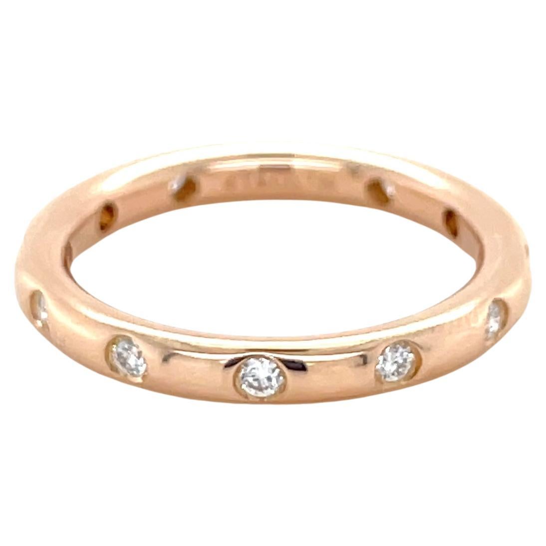 Tiffany & Co., Rose Gold and Diamond Band For Sale
