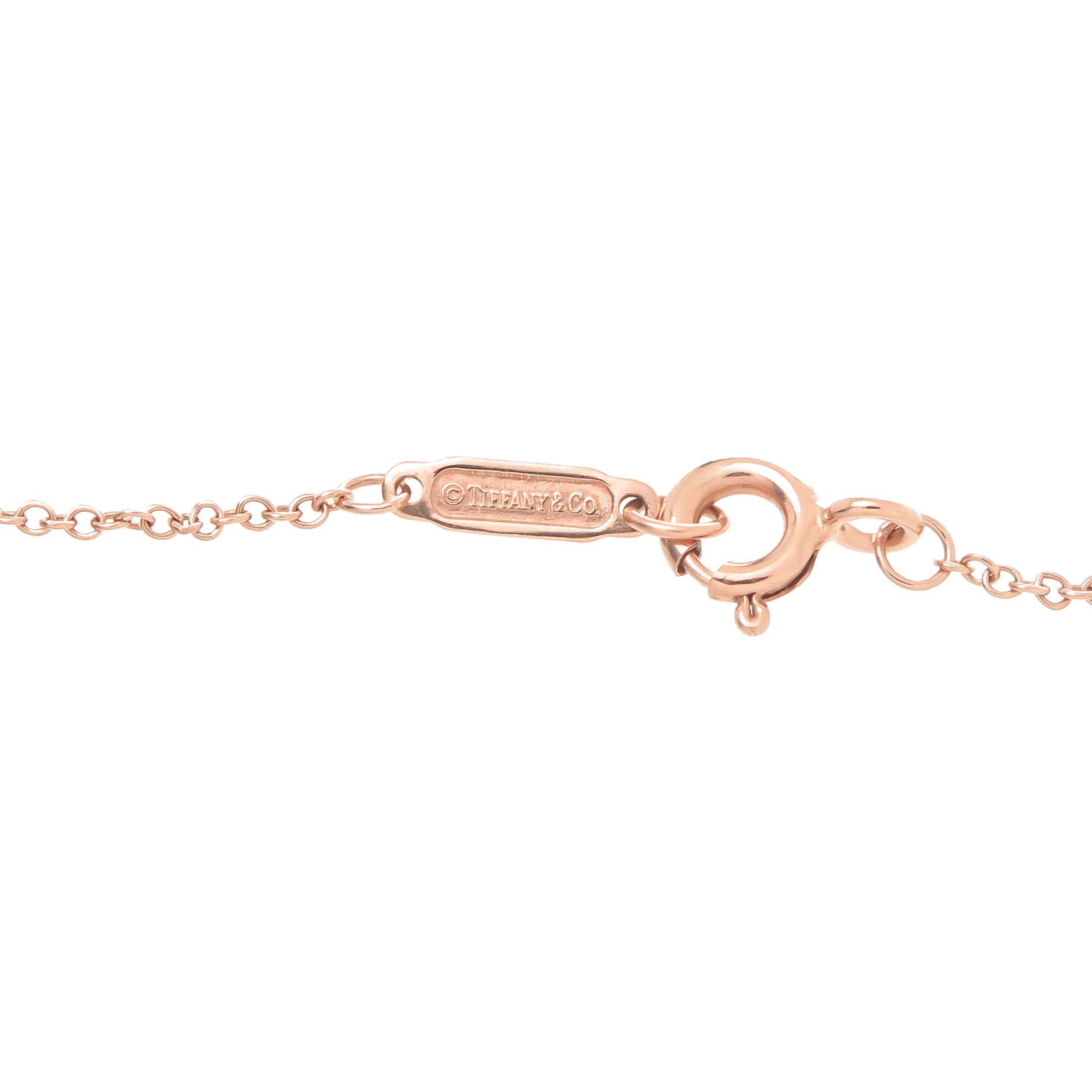 rose gold key pendant