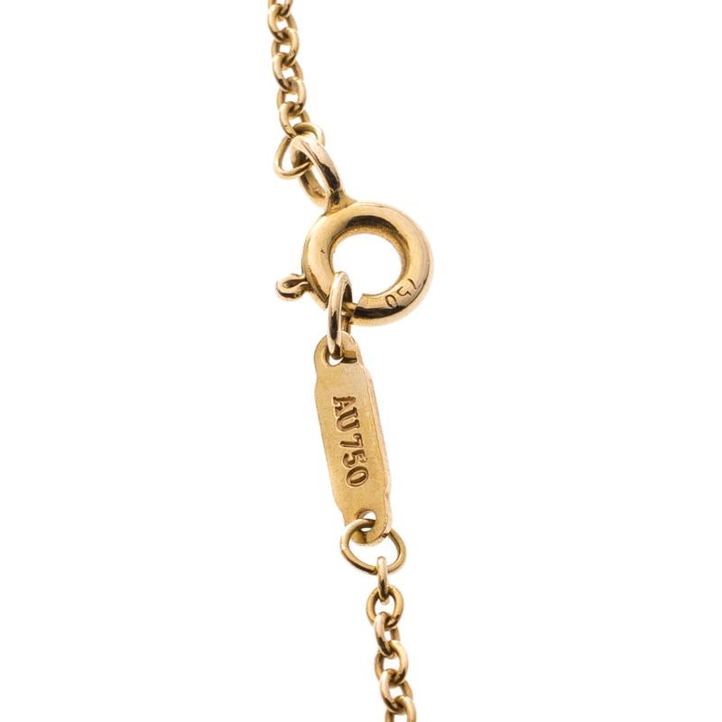 Women's Tiffany & Co. Rose Gold And Diamonds Key Pendant Necklace