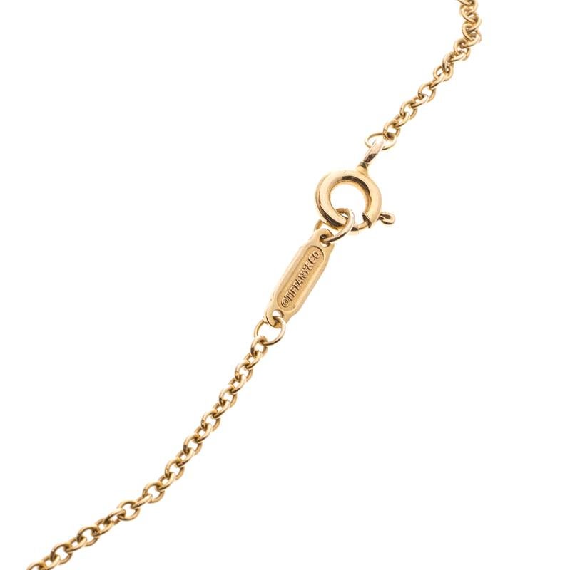Tiffany & Co. Rose Gold And Diamonds Key Pendant Necklace 1