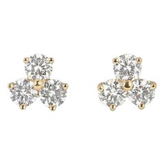 Tiffany & Co. Rose Gold Diamond Aria Earrings .58 Carat