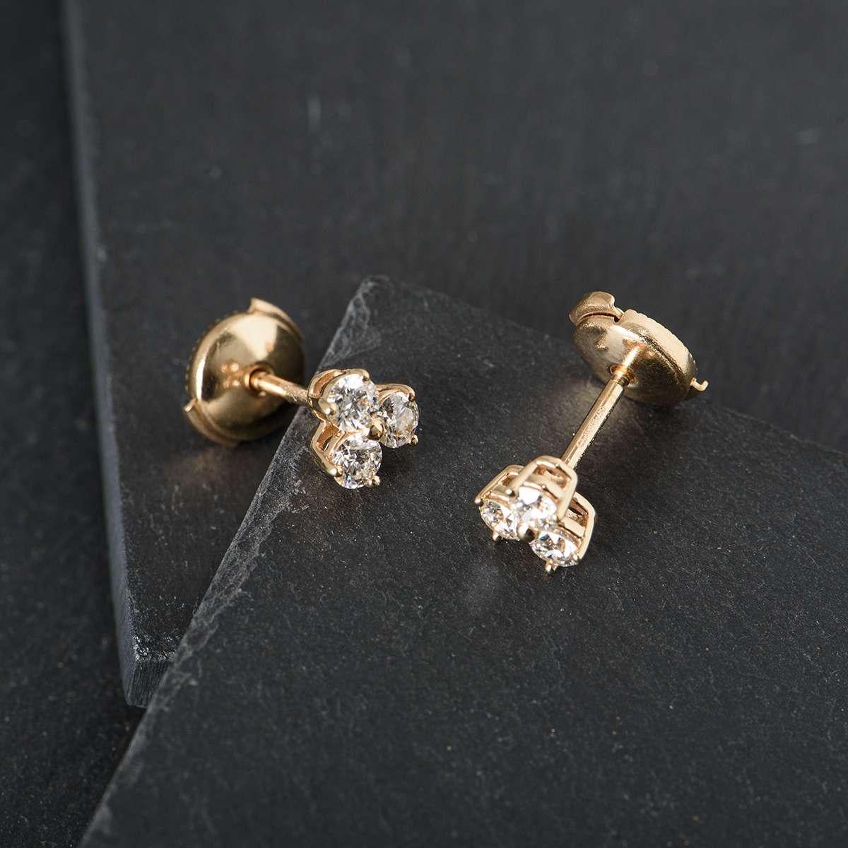 tiffany & co rose gold stud earrings