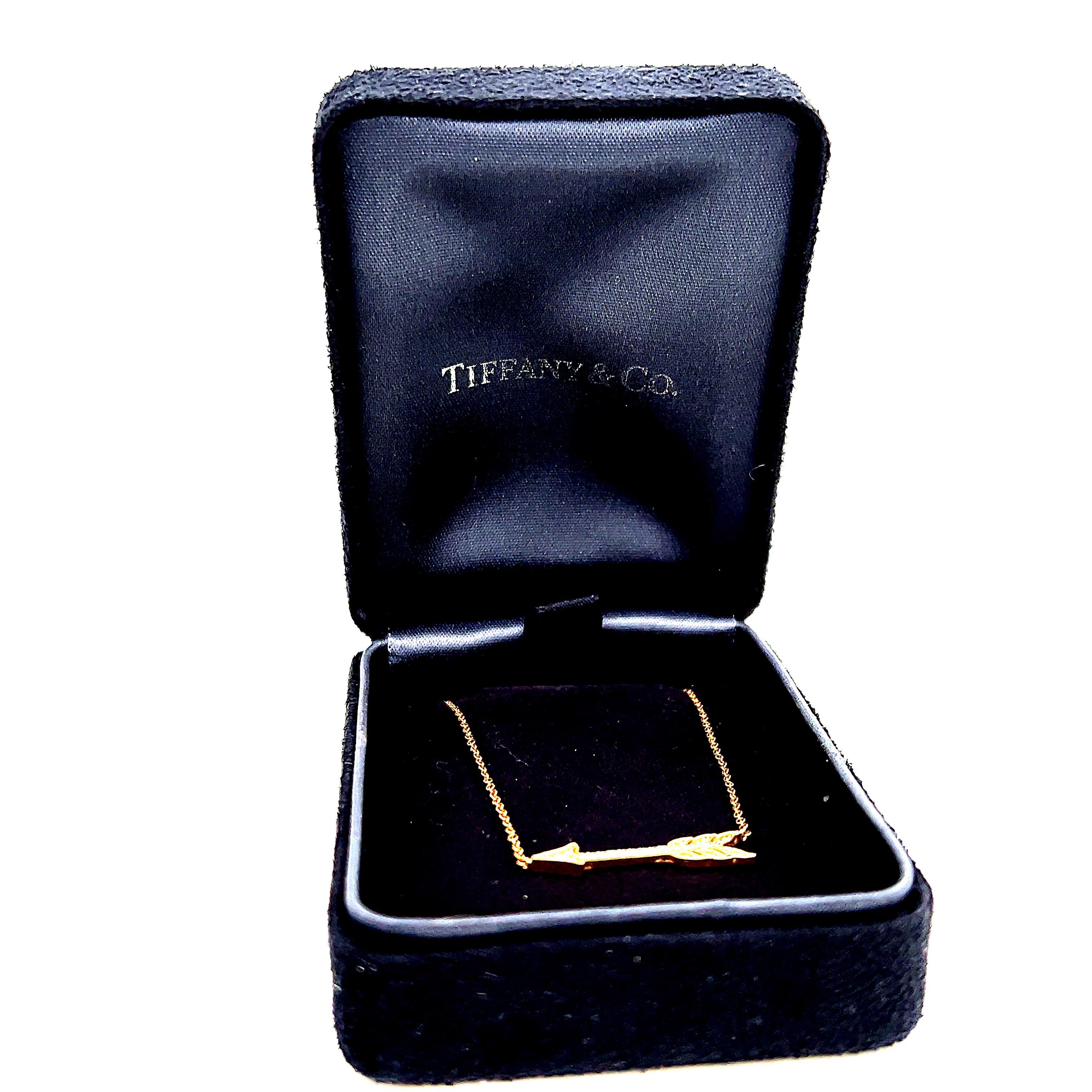 tiffany and co rose gold necklace