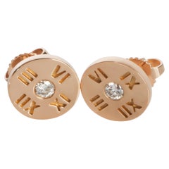 Tiffany & Co. Rose Gold Diamond Atlas Earrings