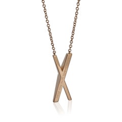 Tiffany & Co. Rose Gold Diamond Atlas X Pendant