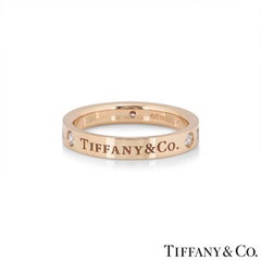 Tiffany & Co. Rose Gold Diamond Band Ring