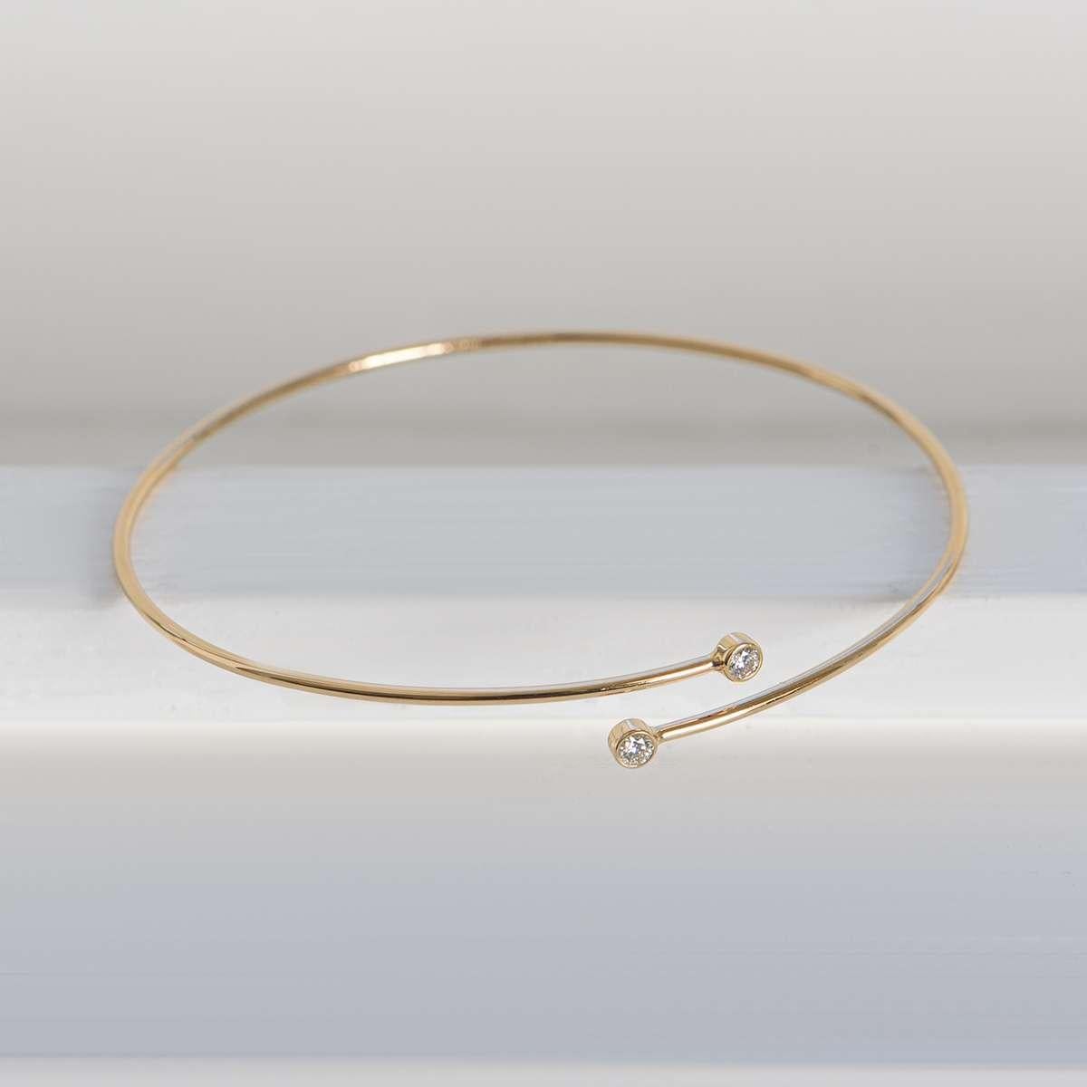 Tiffany & Co. Rose Gold Diamant Elsa Peretti Armreif im Zustand „Hervorragend“ in Mayfair, London, London