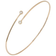 Tiffany & Co. Rose Gold Diamond Elsa Peretti Bangle