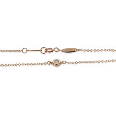 Tiffany & Co. Rose Gold Diamond Elsa Peretti Diamond By The Yard Halskette