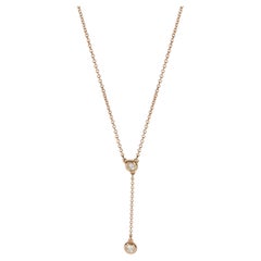 Tiffany 
Co. Rose Gold Diamond Elsa Peretti Diamond By The Yard Necklace