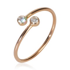 Tiffany & Co. Rose Gold Diamond Elsa Peretti Hoop Ring