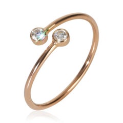 Tiffany & Co. Rose Gold Diamond Elsa Peretti Hoop Ring