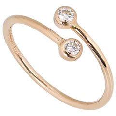 Tiffany & Co. Rose Gold Diamond Elsa Peretti Ring