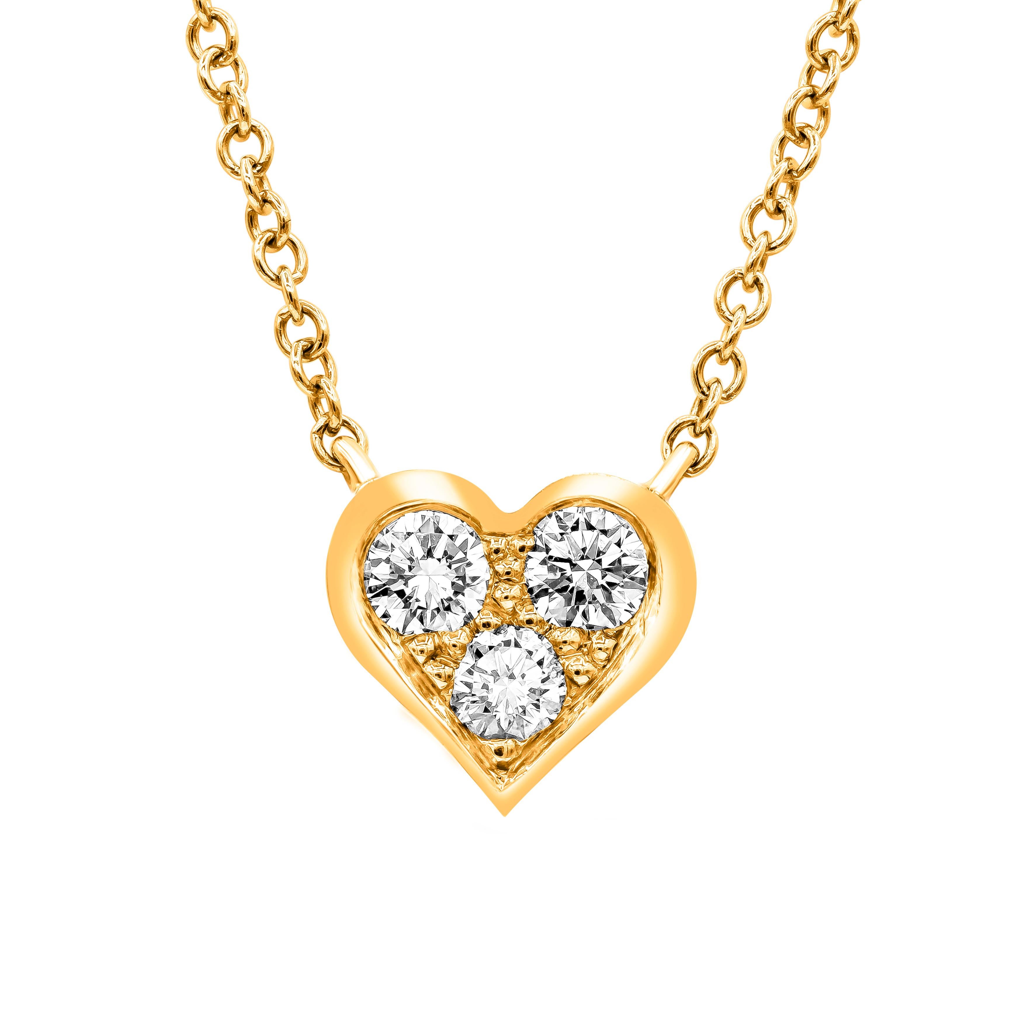 Tiffany & Co. Rose Gold Diamond Heart Pendant