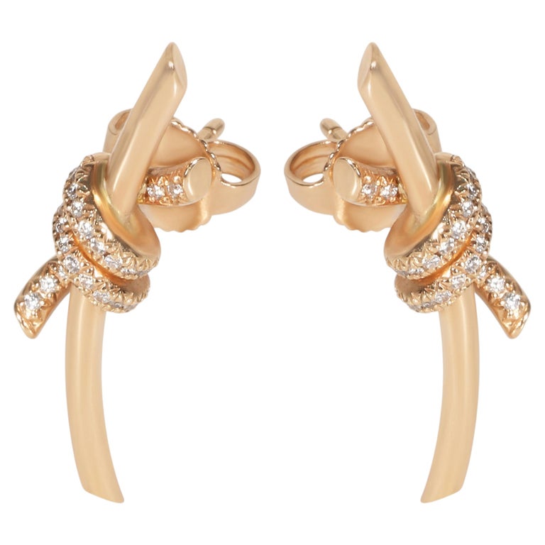 tiffany knot earrings tiffany gold bow earrings