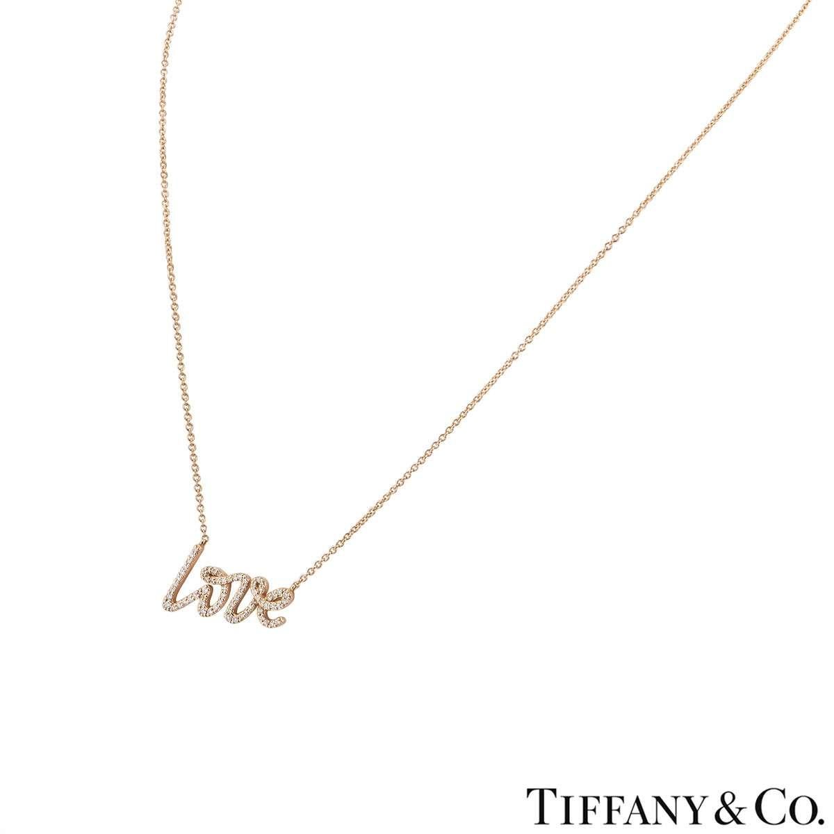 rose gold tiffany necklace