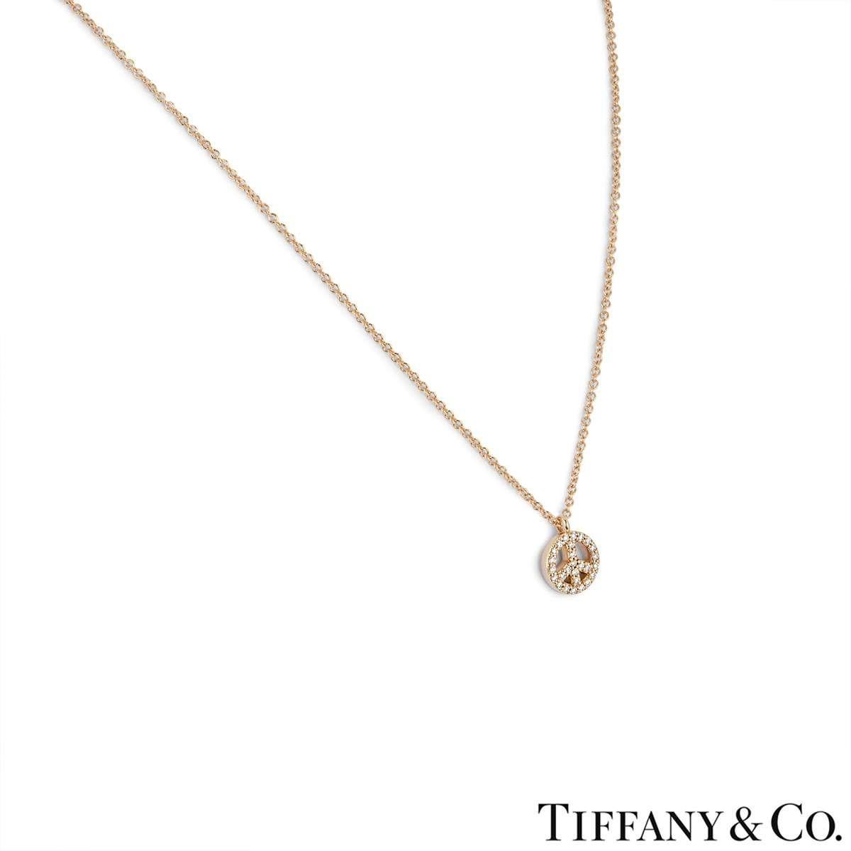 peace sign necklace tiffany