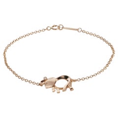 Tiffany & Co. Rose Gold Diamond Save The Wild Elephant Bracelet