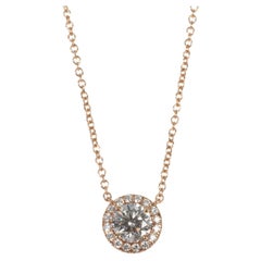 Tiffany & Co. Rose Gold Diamond Soleste Pendant