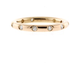 Tiffany & Co. Rose Gold Diamond Stacking Band Ring
