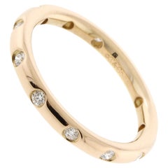Tiffany & Co. Rose Gold Diamond Stacking Band Ring