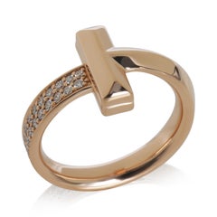 Tiffany & Co. Rose Gold Diamond Tiffany T T1 Ring