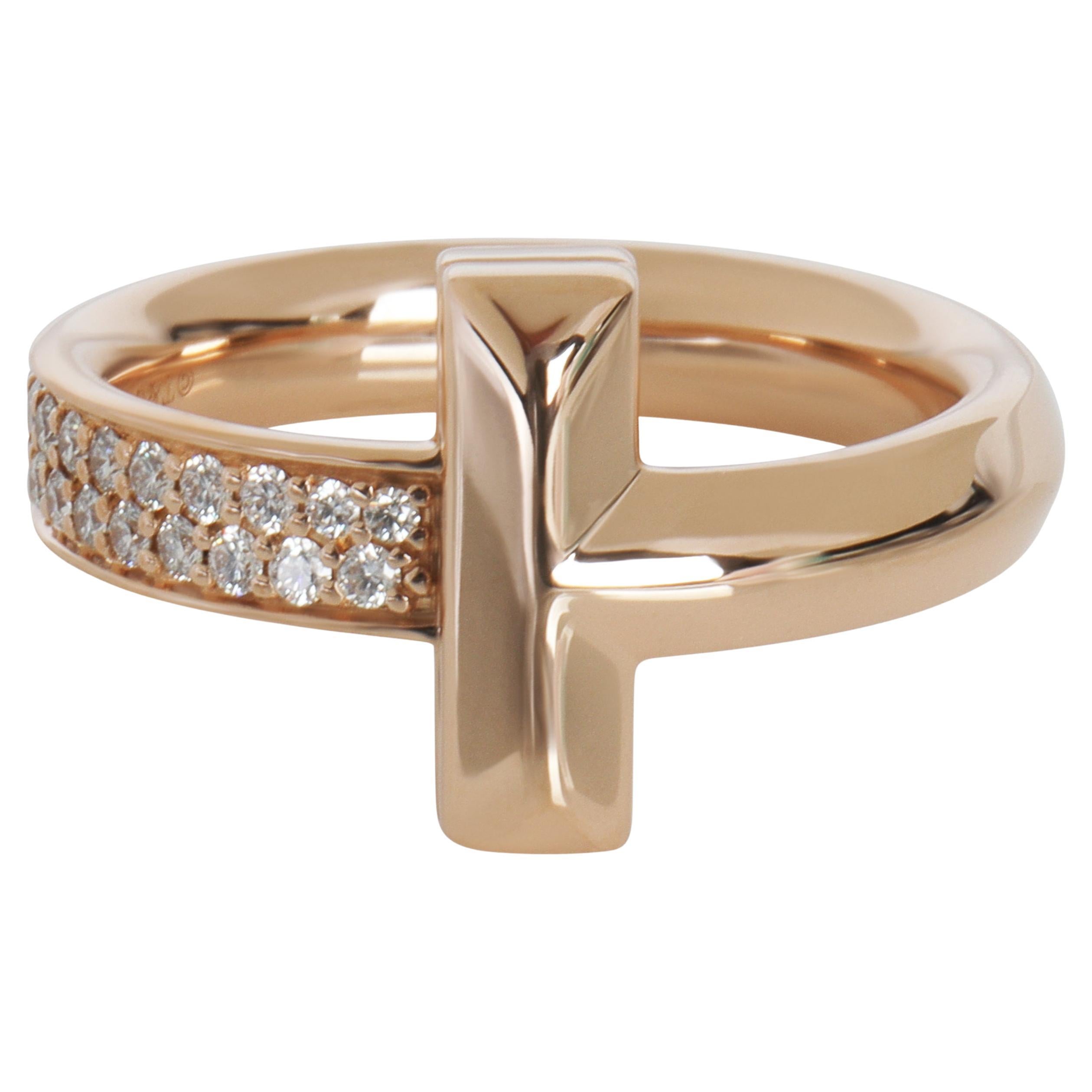 Tiffany
Co. Anello in oro rosa con diamante Tiffany AT&T