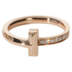 Tiffany & Co. Rose Gold Diamond Tiffany T T1 Ring