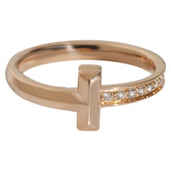 Tiffany & Co. Rose Gold Diamond Tiffany T T1 Ring