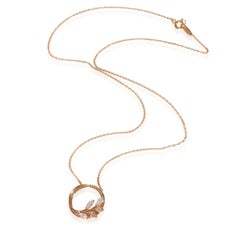 Tiffany & Co. Rose Gold Diamond Victoria Vine Pendant