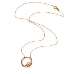 Tiffany & Co. Rose Gold Diamond Victoria Vine Pendant